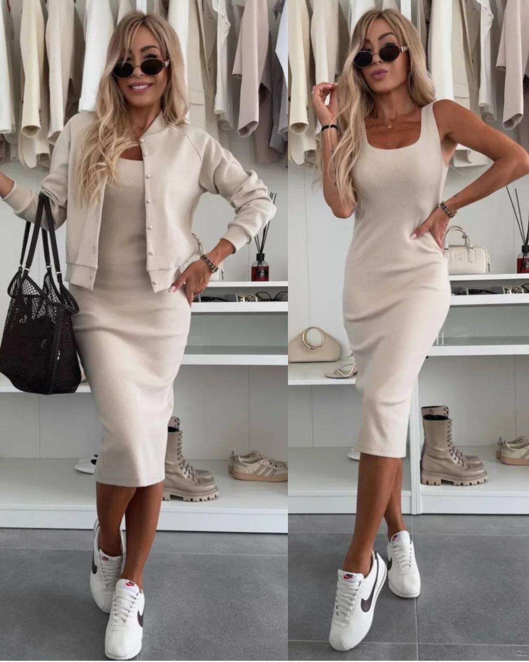 Milena™ | Sada šatů a bundy