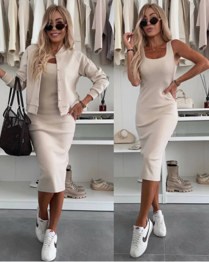 Milena™ | Sada šatů a bundy