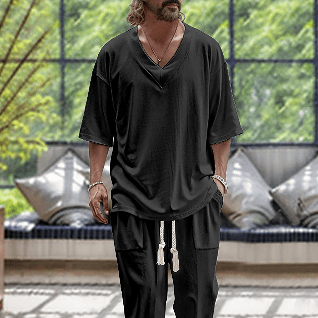 Nerio™ | Pánský Ležérní Dvoudílný Set v Prémiovém Stylu